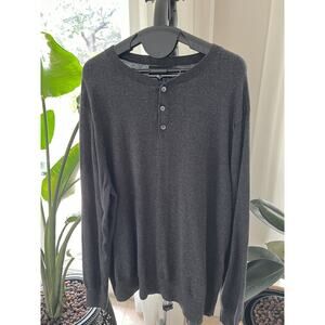 Bonobos Men’s Sweater Pullover Cotton Grey XL Classic Dressy Business Casual